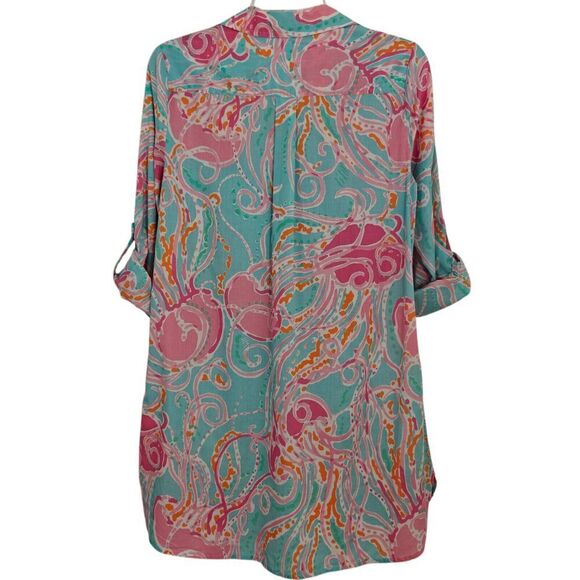 Lilly Pulitzer Captiva Tunic Shirt Dress Size XS Jellies Be Jammin Resort Beachy - Picture 7 of 11